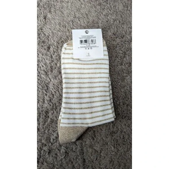 Ann Taylor LOFT - Gold Stripes- NWT - Holiday Sparkle - One Size - Picture 2 of 3